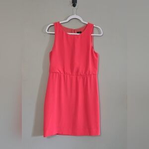 J Crew Coral Sleeveless Fully Lined Dress Size 4